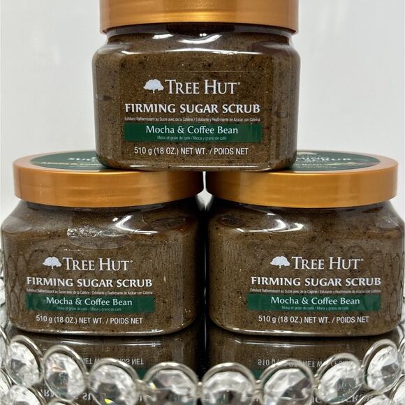 Lot of 3 Tree Hut Firming Sugar Scrub Mocha & Coffee Bean~New Rare -~ HTF - Picture 2 of 5